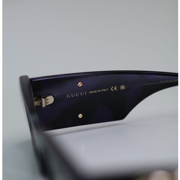 NEW Gucci Sunglasses GG1425S 003 Purple And Green Havana/Grey Lavender - Picture 9 of 14